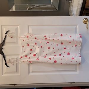 Princess Polly US size 10, pink and white no stretch mini dress